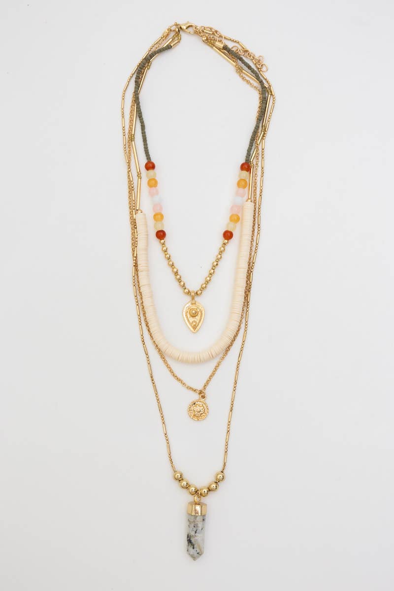 Desert Dreams Layered Beaded Necklace ✨