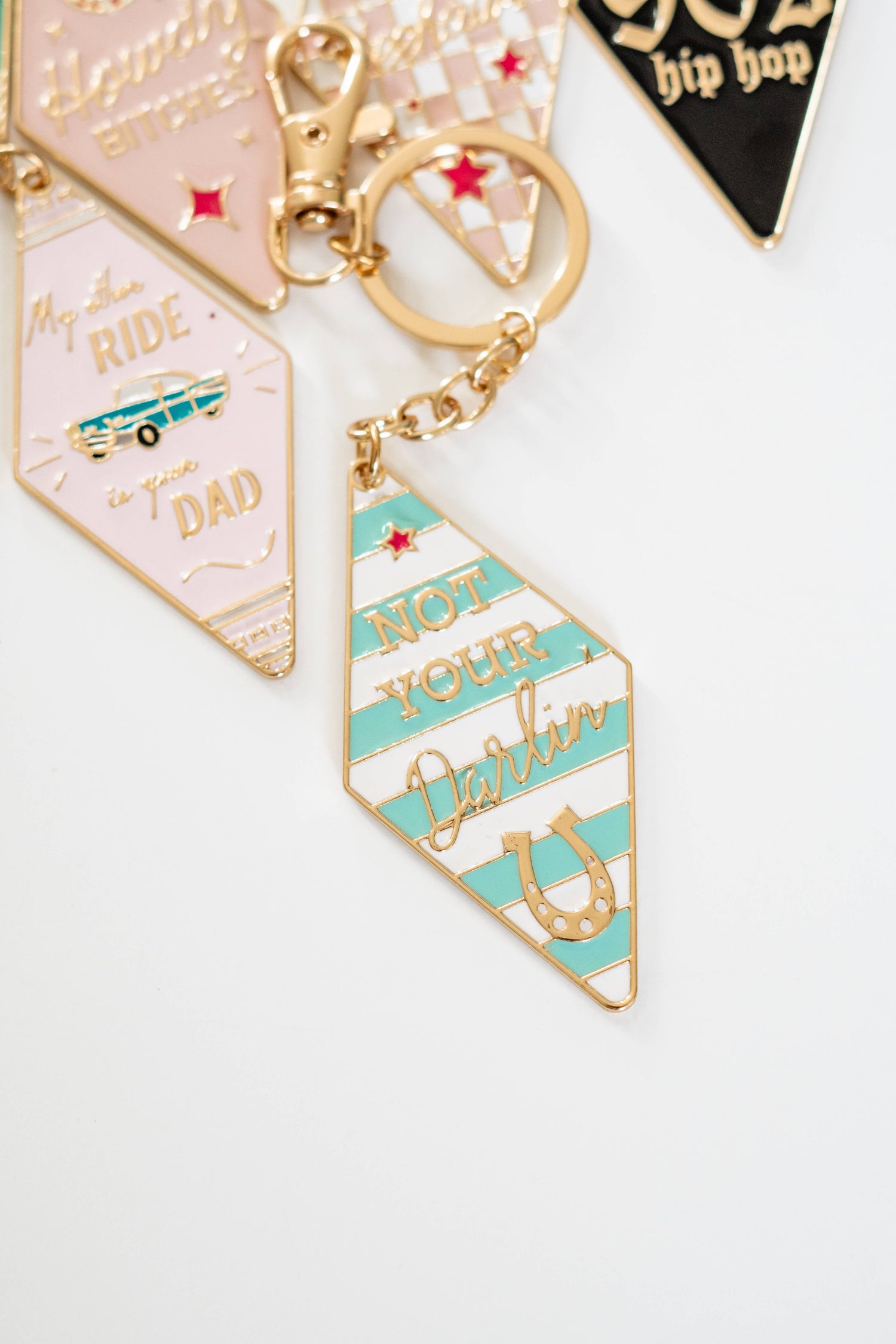 Enamel Keychain, Retro keychain