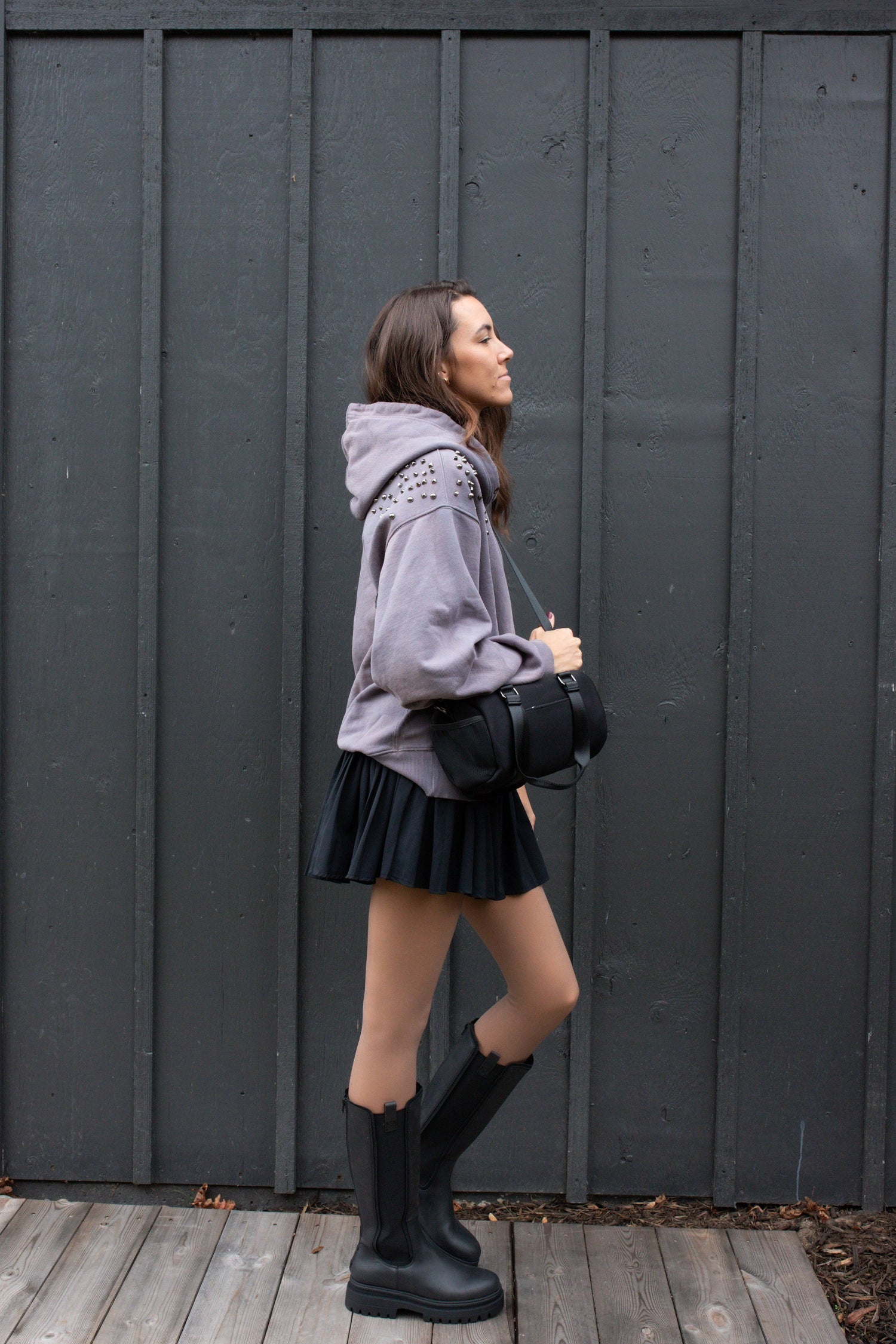 Barrel Bag in Neoprene Black