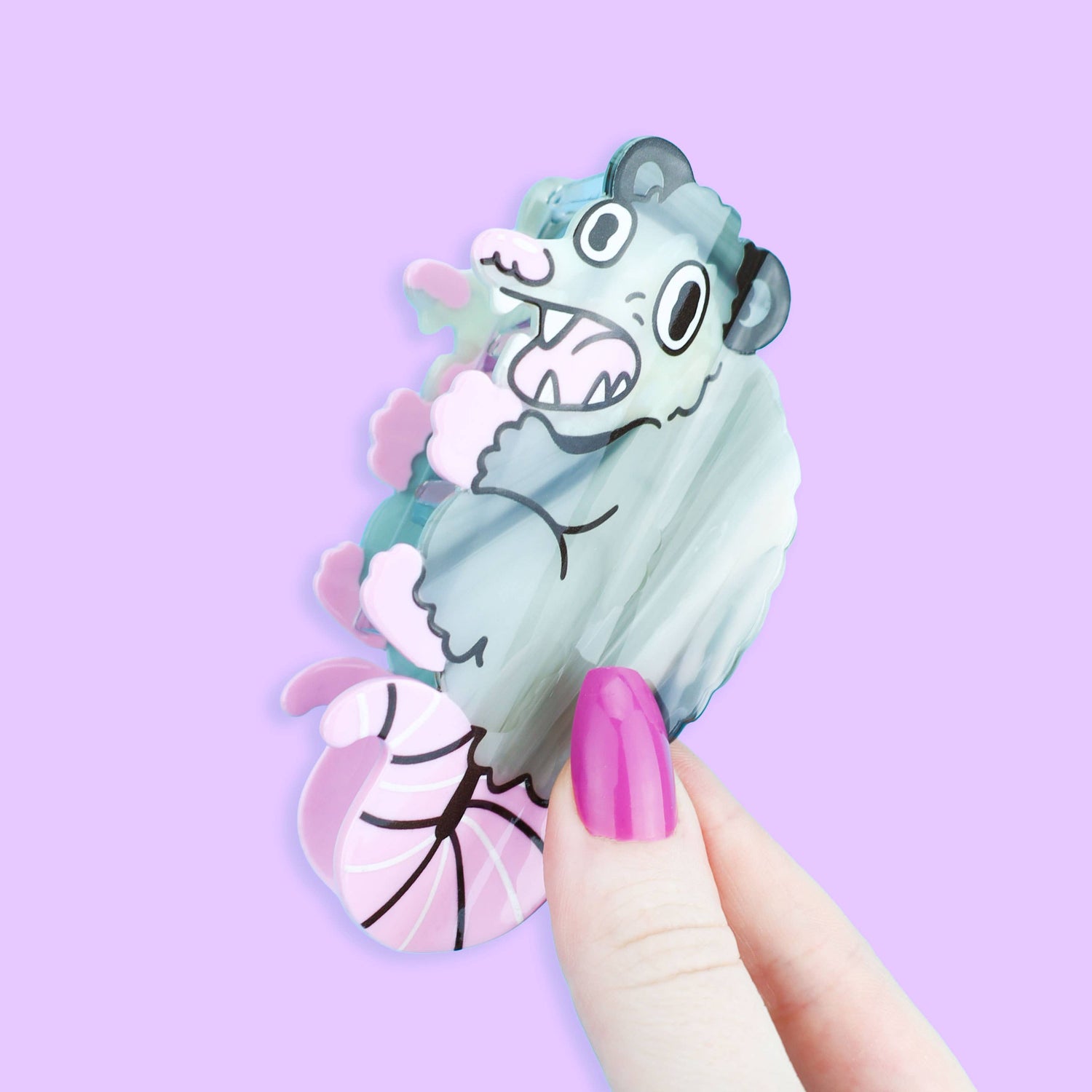 Screaming Opossum, Hair Claw, Funny, Cute, Wildlife, Clip