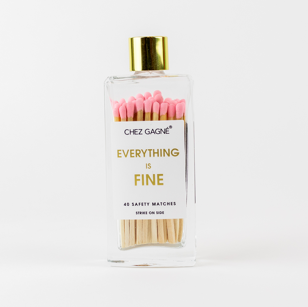 Everything is Fine - Glass Bottle Safety Matches