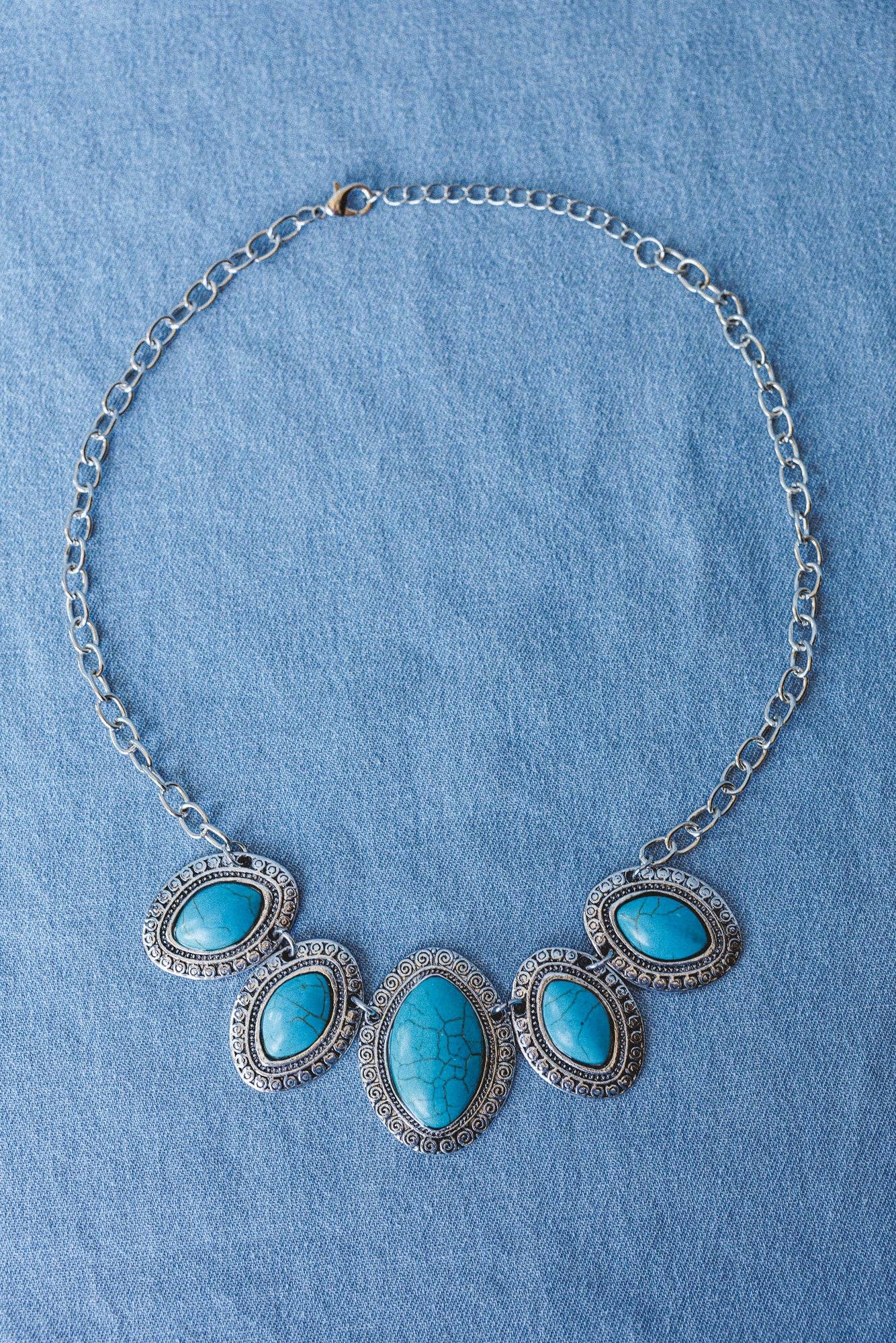 Opal Sky Necklace - Turquoise