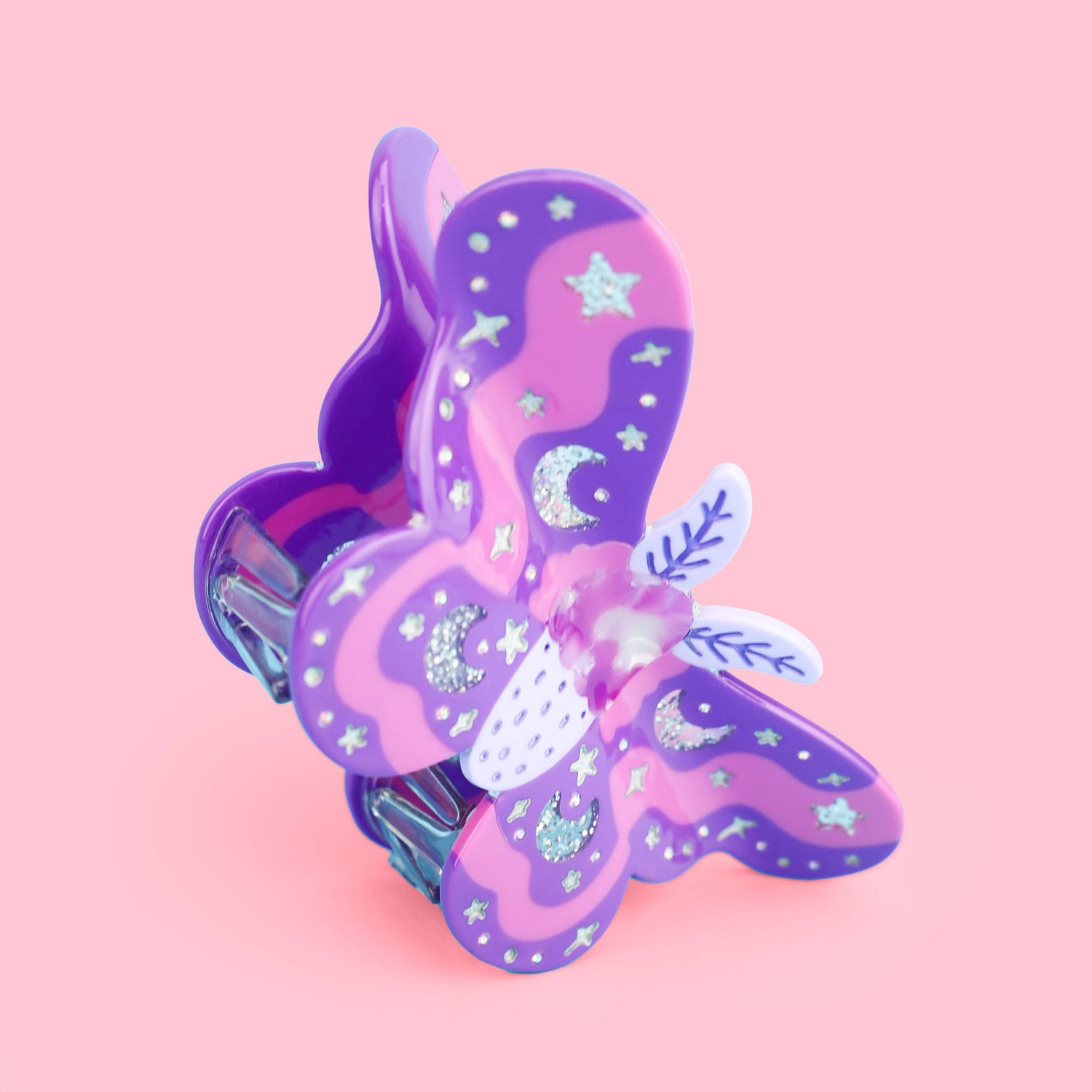 Pastel Moth, Hair Claw, Insect, Spooky, Magic, Hair Clip