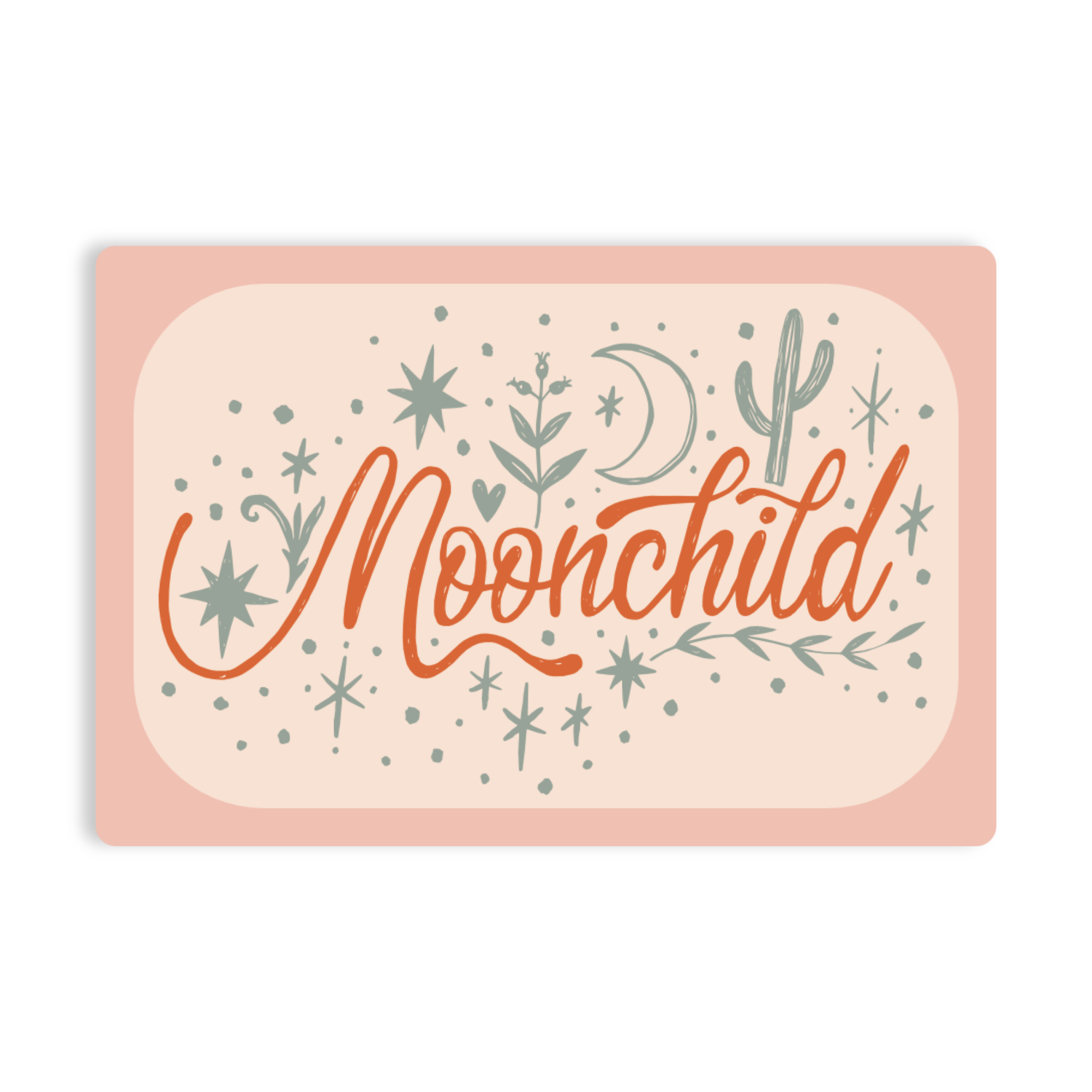 Moon Child Vinyl Sticker