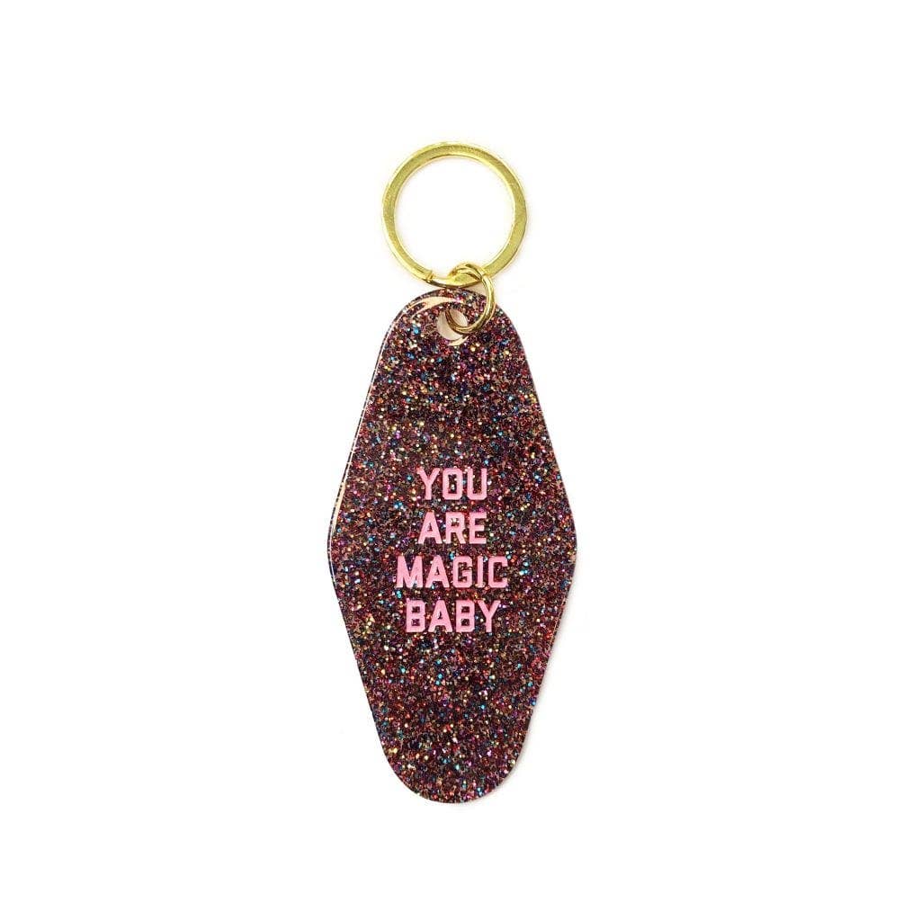 Golden Gems - You Are Magic Baby Glitter Motel Keychain