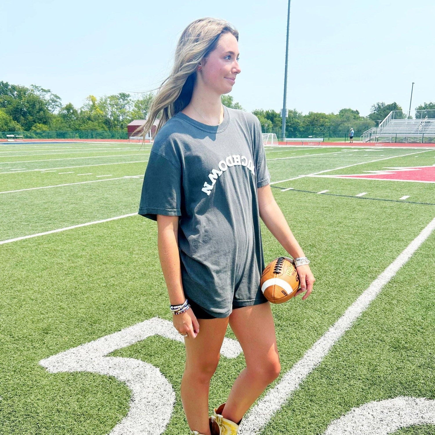 Puff Upside Down Touchdown T-Shirt