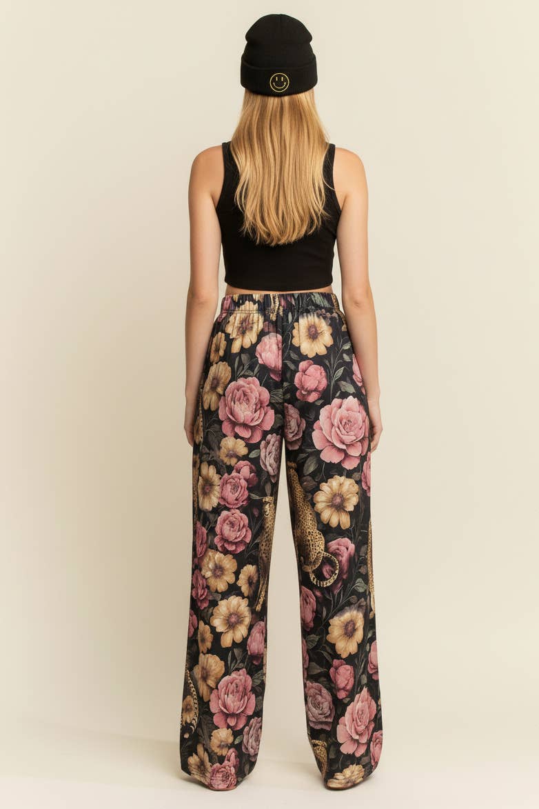 Floral Cheetah Pants