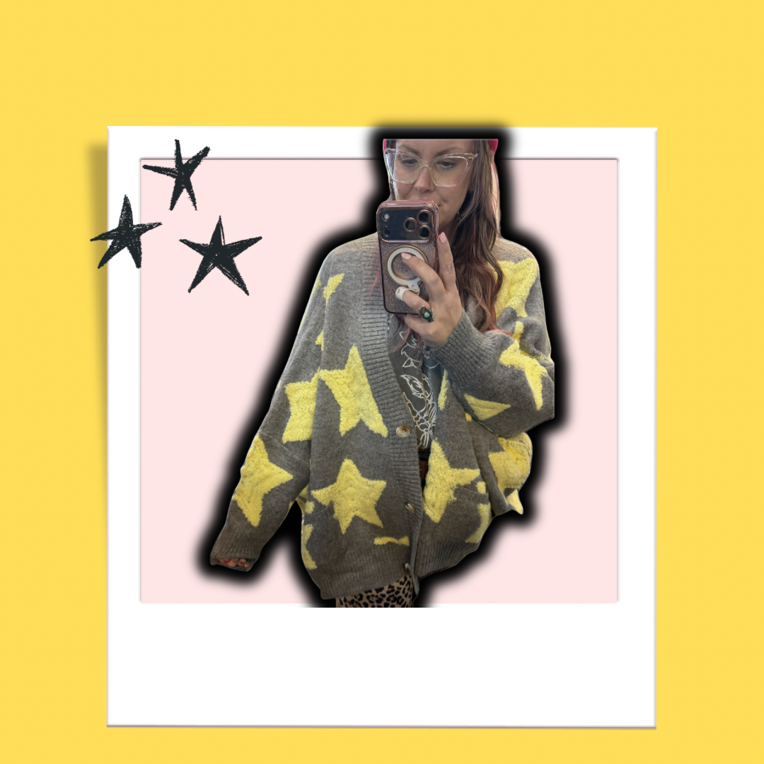 Bright Star Pullover Sweater Cardigan