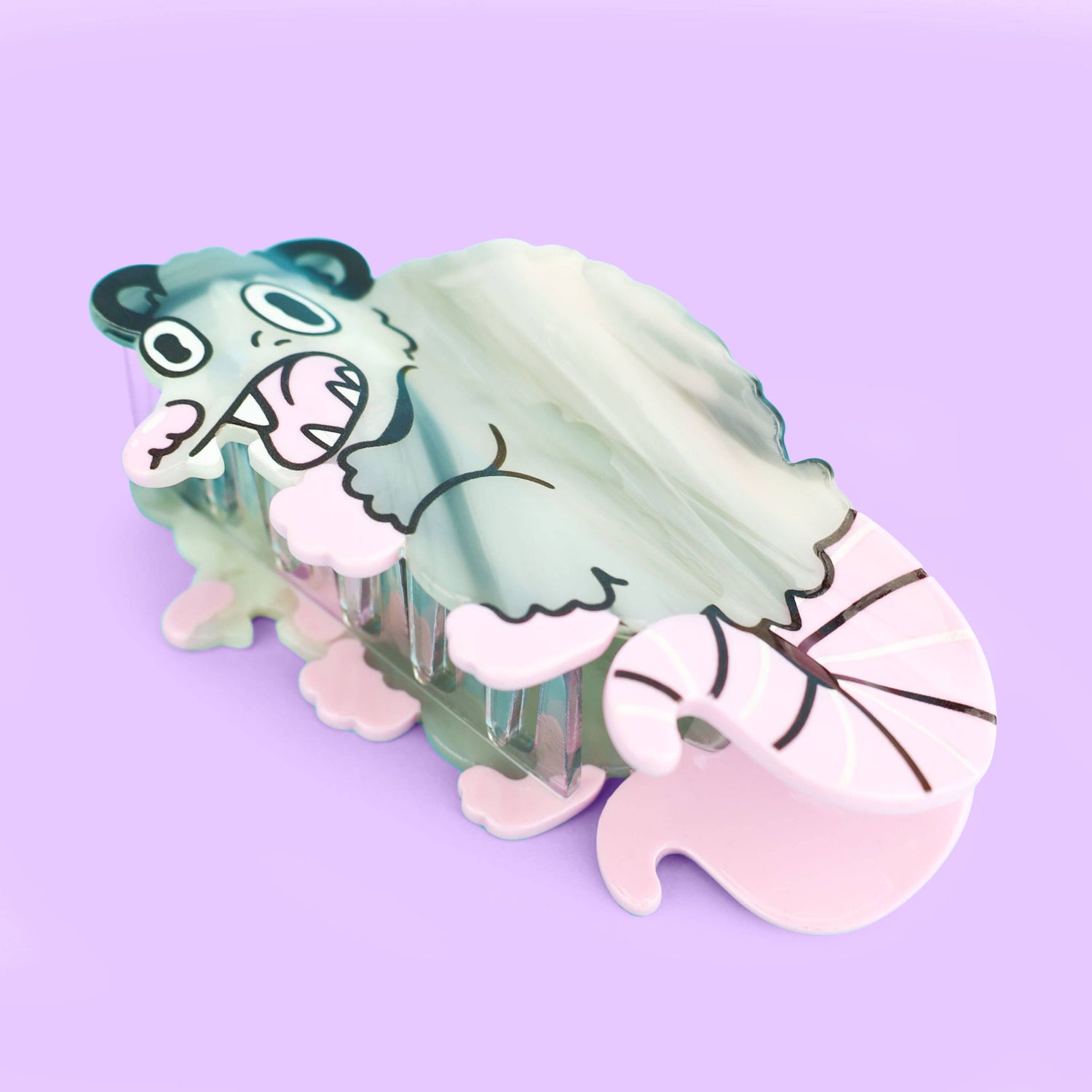 Screaming Opossum, Hair Claw, Funny, Cute, Wildlife, Clip