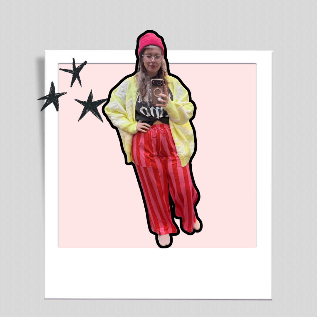 Haddie Wide Leg Strip Pants