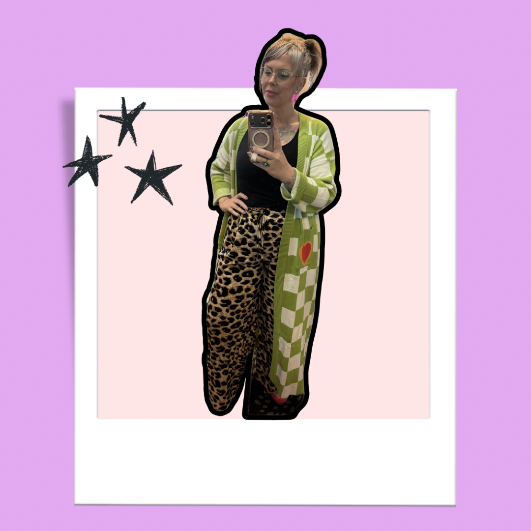 High Waisted Wide Pants Leopard