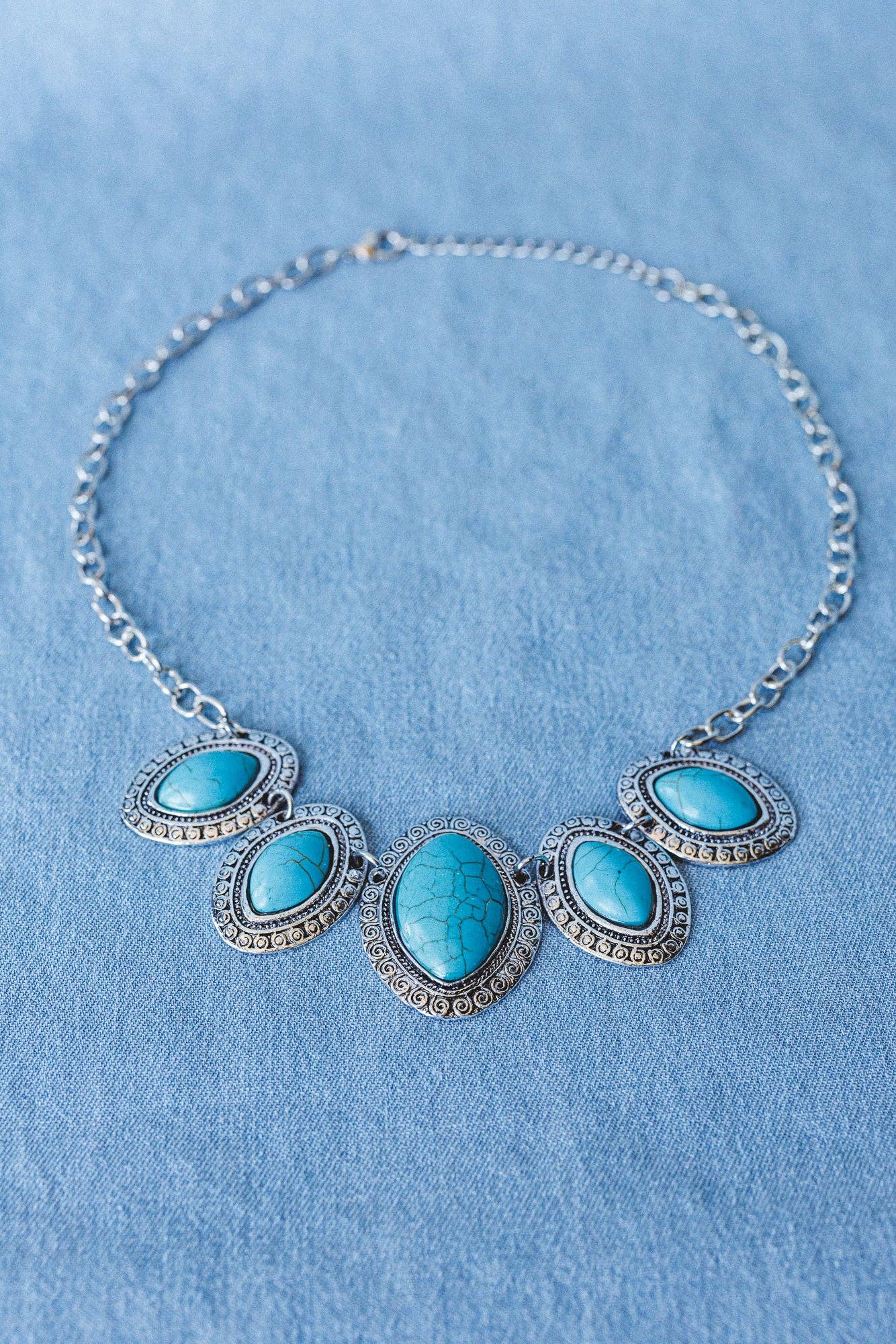 Opal Sky Necklace - Turquoise