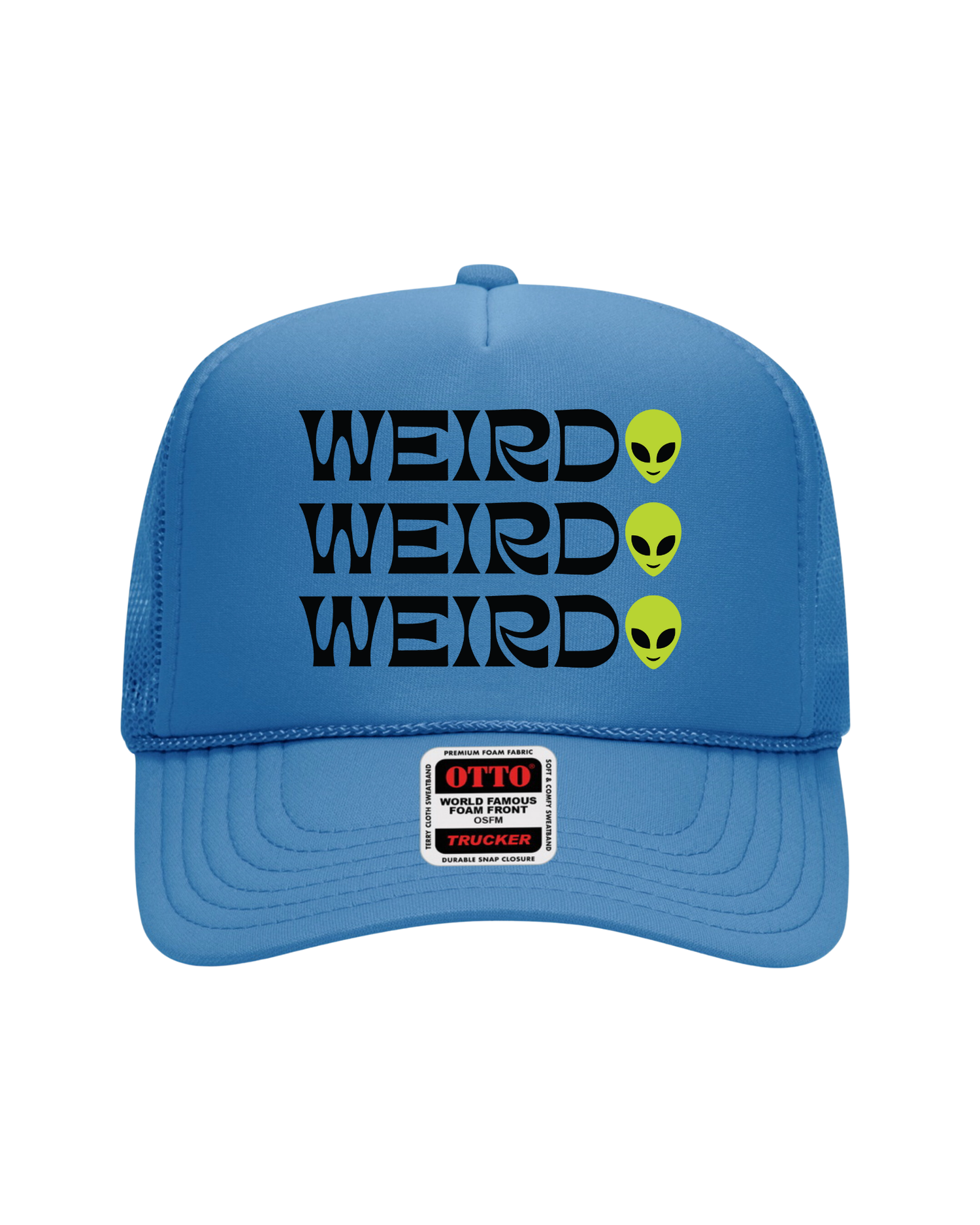 Weirdo x3 Trucker Hat (Light Blue)