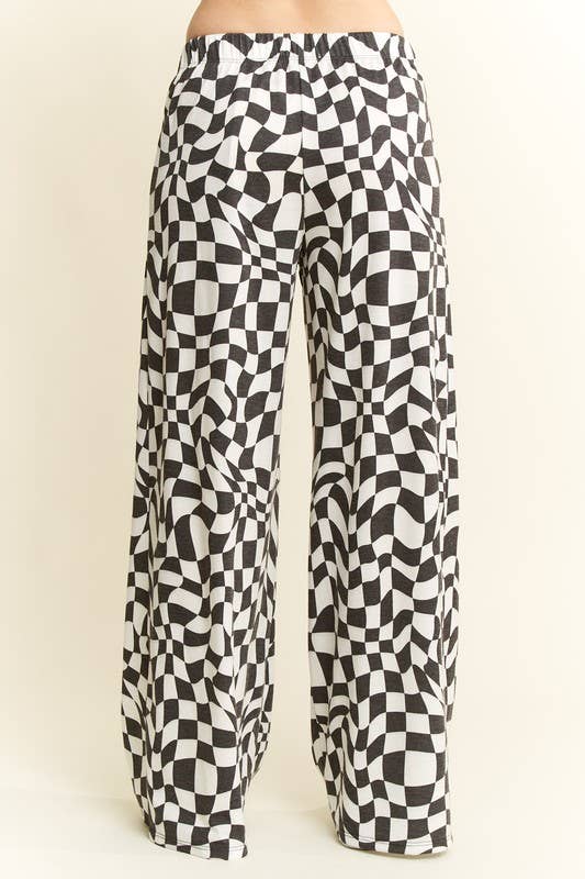 Wazy Checkered Pants